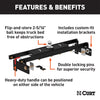 CURT 60711 Double-Lock Gooseneck Hitch/Install Kit