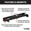 CURT 60721 Double-Lock Gooseneck Hitch/Install Kit Fits 04-14 F-150