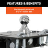 CURT 61052 Folding Ball Gooseneck Hitch