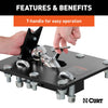 CURT 61052 Folding Ball Gooseneck Hitch