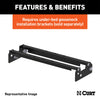CURT 61100 Gooseneck Hitch Fixed Ball Plate