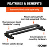 CURT 61301 Gooseneck Hitch Folding Ball Install Kit