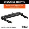 CURT 61503 Gooseneck Hitch Folding Ball Install Kit