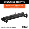 CURT 61506 Gooseneck Hitch Folding Ball Install Kit Fits F-150 F-150 Heritage