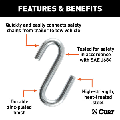 CURT 81260 Class I Certified S-Hook
