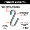 CURT 81270 Class III Certified S-Hook