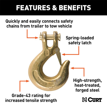 CURT 81560 Class IV/V Clevis Safety Latch Hook