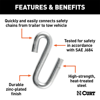 CURT 81620 Class IV Certified S-Hook