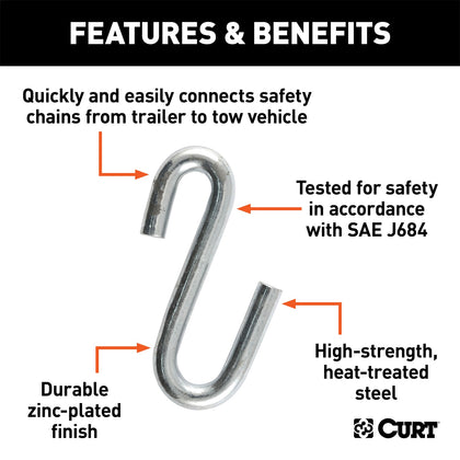 CURT 81640 Class II Certified S-Hook