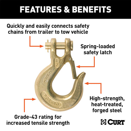 CURT 81910 Class V Clevis Safety Latch Hook