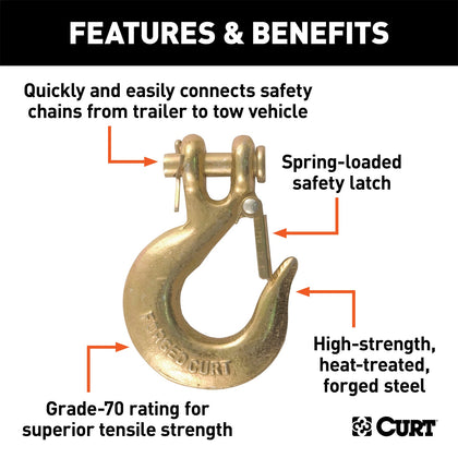 CURT 81940 Class V Clevis Safety Latch Hook