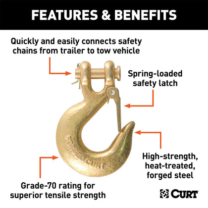 CURT 81960 Class V Clevis Safety Latch Hook