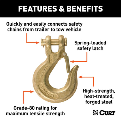 CURT 81980 Class V Clevis Safety Latch Hook