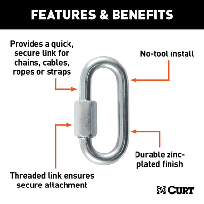 CURT 82933 Safety Chain Quick Link