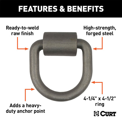 CURT 83750 Forged D-Ring/Brackets