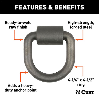 CURT 83760 Forged D-Ring/Brackets