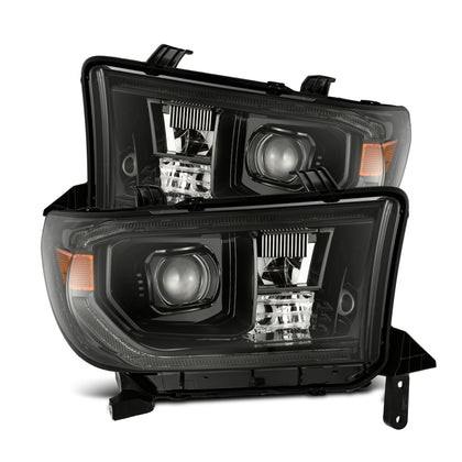 AlphaRex (LUXX-Series) 2007-2013 Toyota Tundra LED Projector Headlights  - Alpha-Black (G2 Sequential with upgraded DRL)