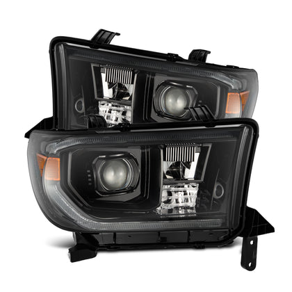 AlphaRex (Pro-Series) 2007-2013 Toyota Tundra LED Projector Headlights  - Alpha-Black (G2 Sequential with upgraded DRL)