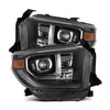 AlphaRex (Pro-Series) 2014-2021 Toyota Tundra Projector Headlights - Black (G2 Sequential with upgraded DRL)
