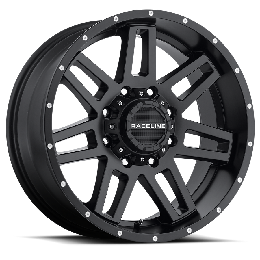 Raceline Wheels 931B Injector Black 17X9 8X6.5 -12mm