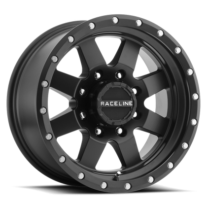 Raceline Wheels 935B Defender Trailer Black 15X6 6X5.5