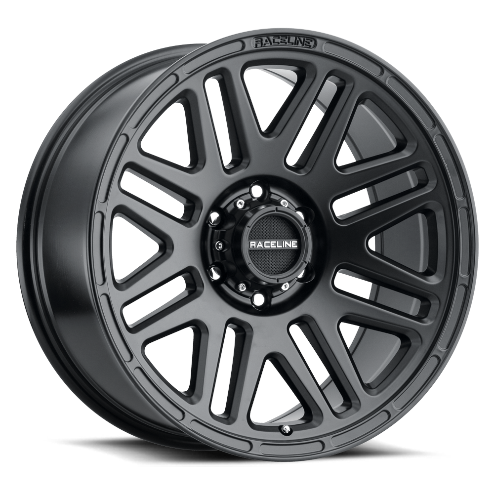 Raceline Wheels 944B Outlander Trailer Black 16X6 6X5.5
