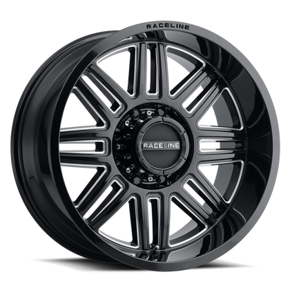 Raceline Wheels 948M Split Gloss Black Milled 20X10 8X170 -19mm