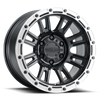 Raceline Wheels 956BS Compass Satin Black W/ Silver Ring 17X8.5 6X139.7 0mm