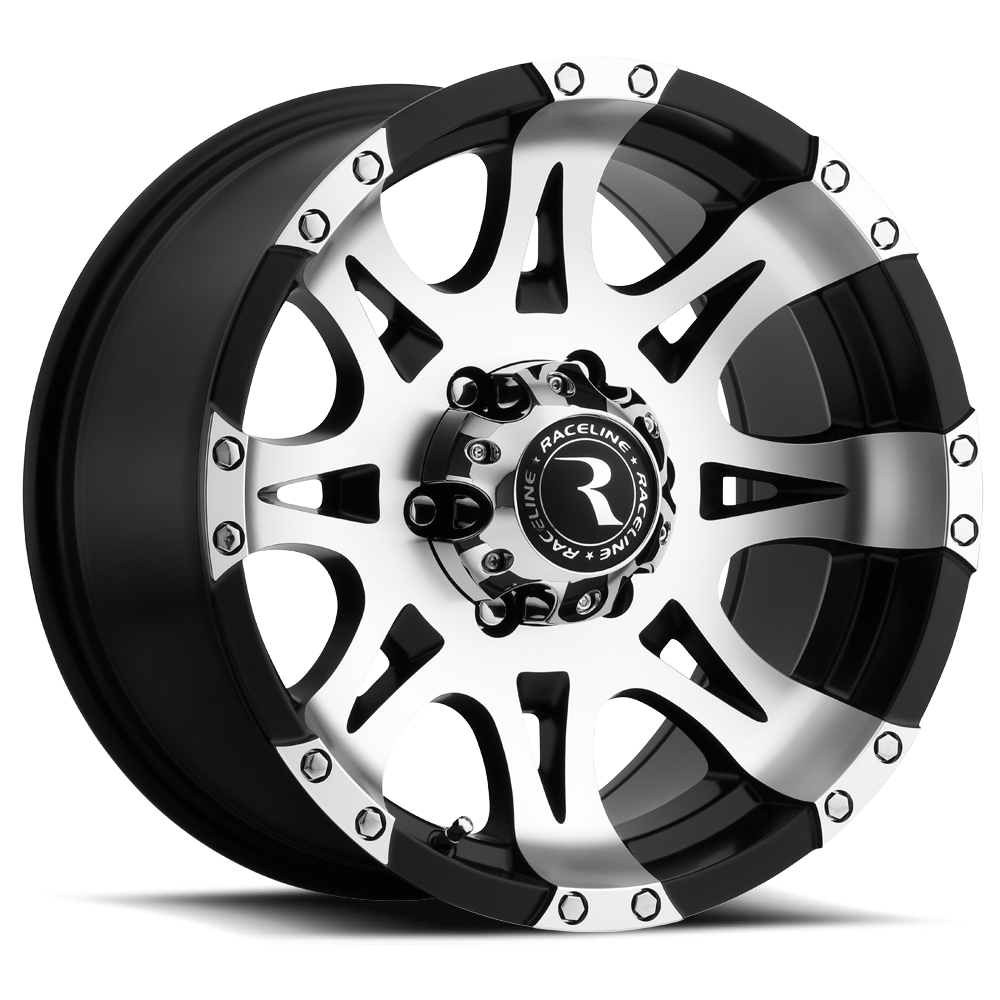 Raceline Wheels 982 Raptor Mirror/Black 18X9 8X6.5 +20mm