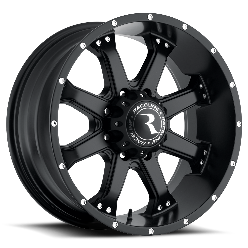Raceline Wheels 991B Assault Black 18X9 6X5.5 +12mm (5.5"B/S)