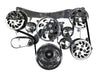 BILLET OLDSMOBILE COMPLETE PULLEY, BRACKET & PUMP SERPENTINE KIT - POLISHED
