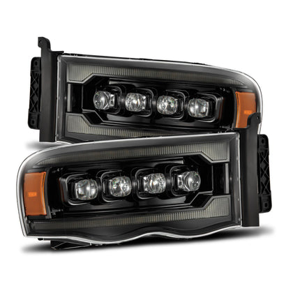2002-2005 Dodge Ram 1500 / 2500 / 3500 LUXX-Series LED Projector Headlights Alpha - Black