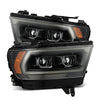 AlphaRex (PRO-Series) MK2 2019-2022 Ram 1500 Halogen Projector Headlights Alpha-Black