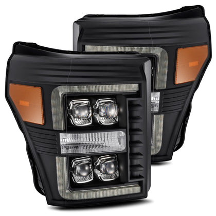 AlphaRex NOVA For 2011-2016 Ford F250 LED Projector Headlights Black