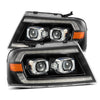 2004-2008 Ford F150 / 2006-2008 Lincoln Mark LT PRO-Series Projector Headlights Black