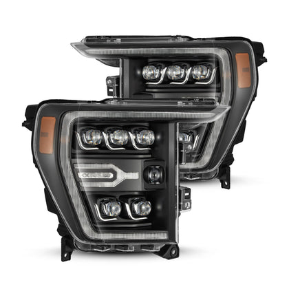 AlphaRex (NOVA-Series) 2021-2022 Ford F150 LED Projector Headlights - Black