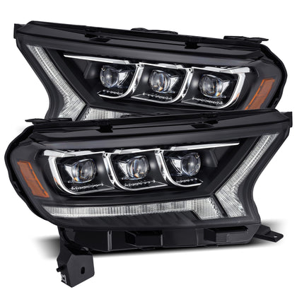 AlphaRex NOVA For 2019-2022 Ford Ranger LED Projector Headlights Black