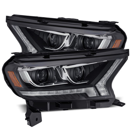 AlphaRex LUXX For 2019-2022 Ford Ranger LED Projector Headlights Black