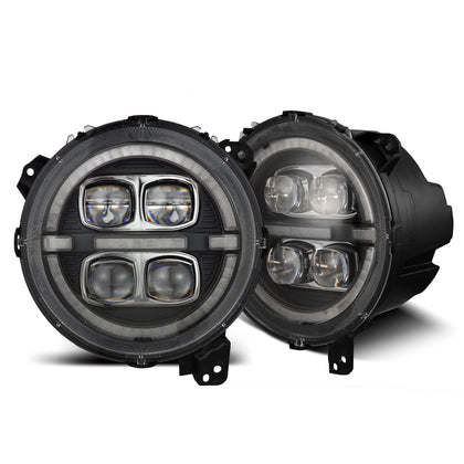 18-23 Jeep Wrangler JL/Gladiator JT NOVA-Series LED Projector Headlights Black