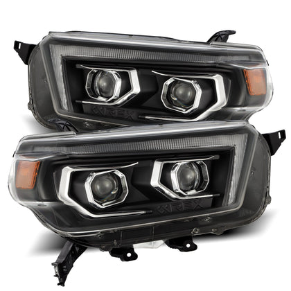 AlphaRex LUXX For 2010-2013 Toyota 4Runner LED Projector Headlights Black