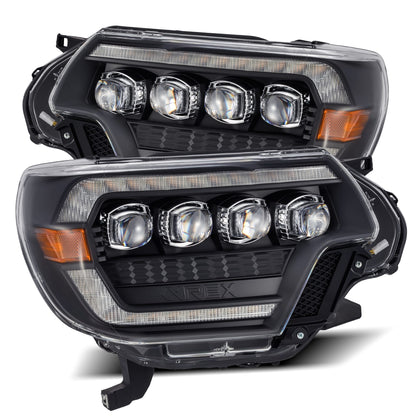 AlphaRex NOVA For 2012-2015 Toyota Tacoma LED Projector Headlights Black