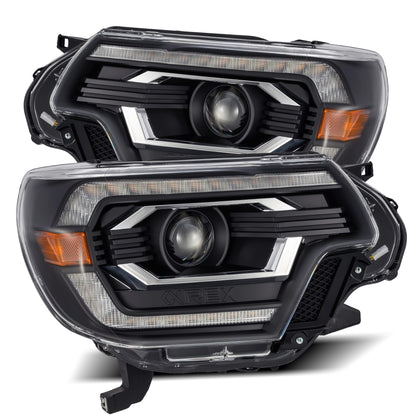 2012-2015 Toyota Tacoma LUXX-Series LED Projector Headlights Black