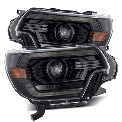 AlphaRex LUXX For 2012-2015 Toyota Tacoma LED Projector Headlights Alpha-Black