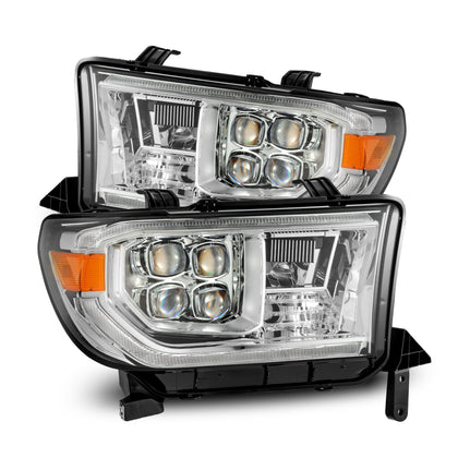 AlphaRex (Nova-Series) 2007-2013 Toyota Tundra LED Projector Headlights - Chrome (G2 Sequential with  upgraded DRL)