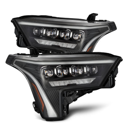 22-23 Toyota Tundra/Sequoia NOVA-Series LED Projector Headlights Black (Amber DRL)
