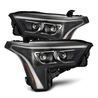 22-23 Toyota Tundra/Sequoia LUXX-Series LED Projector Headlights Black (White DRL)