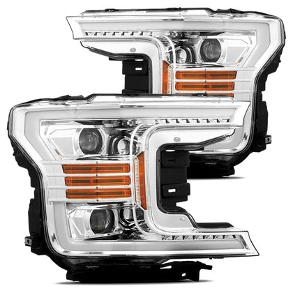 2018-2020 Ford F150 LUXX-Series LED Projector Headlights Chrome
