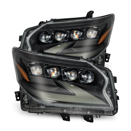 LED Projector Headlights Lamps Nova For 14-19 Lexus GX460 Alpha Black Housing