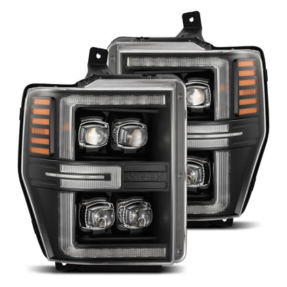 2008-2010 Ford Super Duty/Excursion NOVA-Series LED Projector Headlights Black