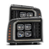 AlphaRex (NOVA-Series) 2005-2007 Ford Super Duty LED Projector Headlights - Black